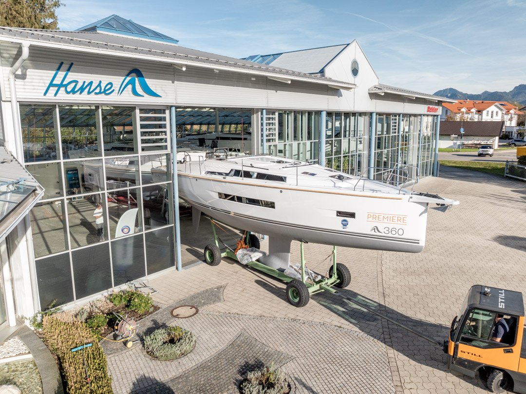 HVG Showroom Bernau am Chiemsee Hanse Dehler Moody Sealine Fjord HanseYachts Yachtcentrum Chiemsee Yachtkauf